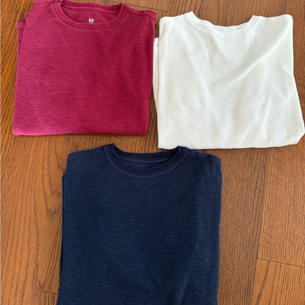 Boys Long Sleeve Waffle Knit Top Size XL